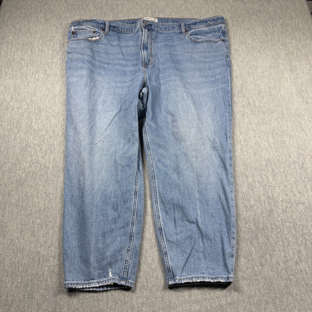 Abercrombie & Fitch Jeans Women 36/22S Light Wash The Mom High Rise Plus Denim